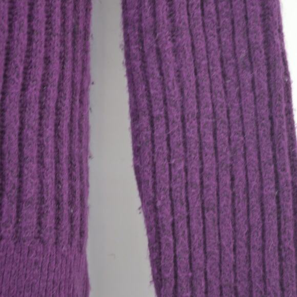 Sweater Simply Vera Wang Size M Chunky Raspberry Pink Magenta Cable Knit - Picture 6 of 7